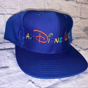 VTG WALT DISNEY WORLD SNAPBACK HAT EMBROIDERED
